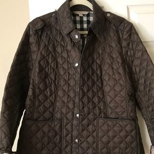 Authentic Burberry Kencott Quilted Jacket in Olive